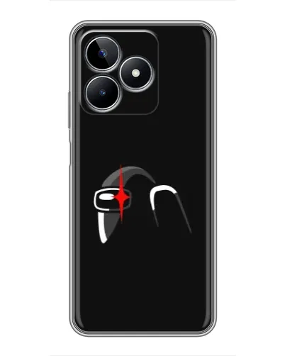 Чехол для Realme C53 с картинкой «Among Us шлем» Чехол для Realme C53 с картинкой «Among Us шлем»