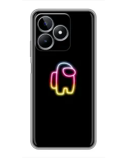 Чехол для Realme C53 с картинкой «Among Us градиент»
