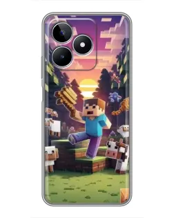 Чохол для Realme C53 з картинкою «Стів на фермі»