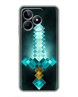 Чохол для Realme C53 з картинкою «Алмазний меч неон»