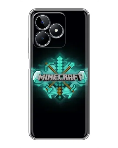 Чохол для Realme C53 з картинкою «Minecraft Diamond лого» Чохол для Realme C53 з картинкою «Minecraft Diamond лого»