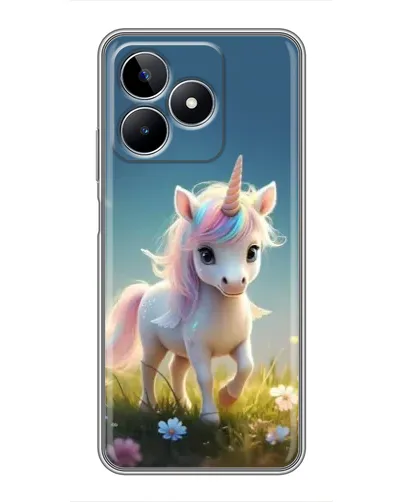 Чехол для Realme C53 с картинкой «Единорог на поляне» Чехол для Realme C53 с картинкой «Единорог на поляне»