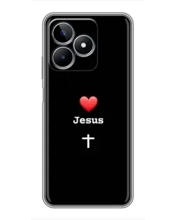 Чохол для Realme C53 з картинкою «Серце - Jesus» Чохол для Realme C53 з картинкою «Серце - Jesus»