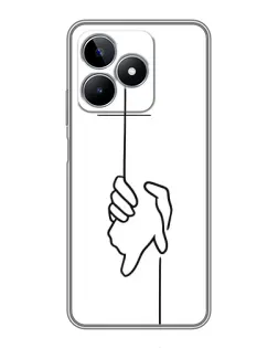 Чохол для Realme C53 з картинкою «Рука тримає» Чохол для Realme C53 з картинкою «Рука тримає»