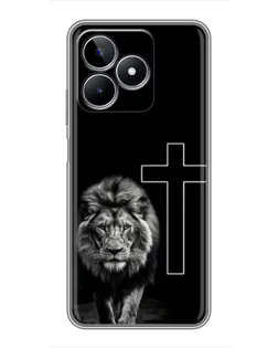 Чохол для Realme C53 з картинкою «Лев та Хрест» Чохол для Realme C53 з картинкою «Лев та Хрест»