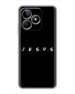 Чехол для Realme C53 с картинкой «Точки веры J.E.S.U.S.»