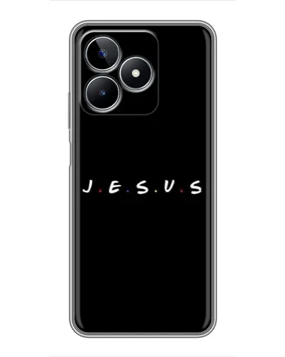 Чехол для Realme C53 с картинкой «Точки веры J.E.S.U.S.»