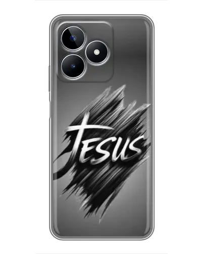 Чехол для Realme C53 с картинкой «Надпись Jesus Graffiti»