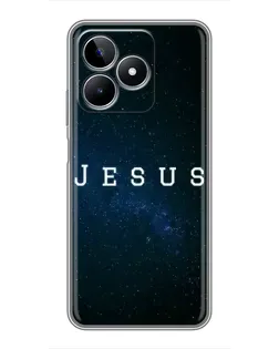 Чехол для Realme C53 с картинкой «Звездное небо Jesus»