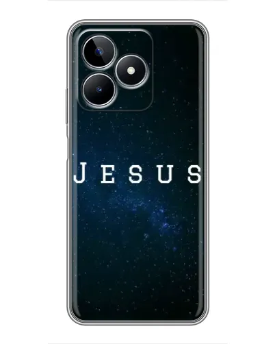 Чехол для Realme C53 с картинкой «Звездное небо Jesus»