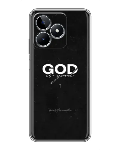 Чехол для Realme C53 с картинкой «GOD — Бог над всем»