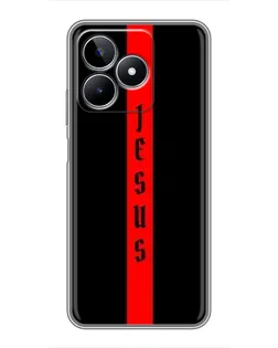 Чехол для Realme C53 с картинкой «Красная линия веры»