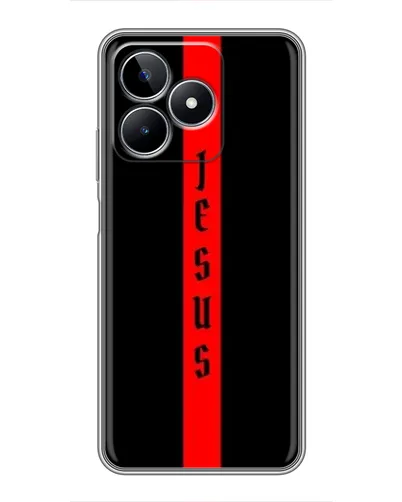 Чехол для Realme C53 с картинкой «Красная линия веры»