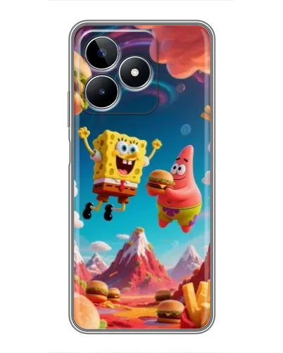 Чехол для Realme C53 с картинкой «Космический фастфуд» Чехол для Realme C53 с картинкой «Космический фастфуд»