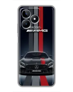 Чехол для Realme C53 с картинкой «Mercedes — белый карбон» Чехол для Realme C53 с картинкой «Mercedes — белый карбон»