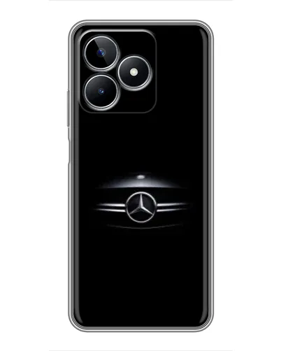 Чехол для Realme C53 с картинкой «Mercedes — абстрактные линии»