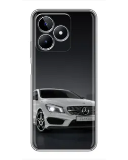 Чехол для Realme C53 с картинкой «Mercedes AMG GT Silver»