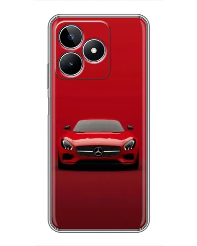Чехол для Realme C53 с картинкой «Красный Mercedes AMG»