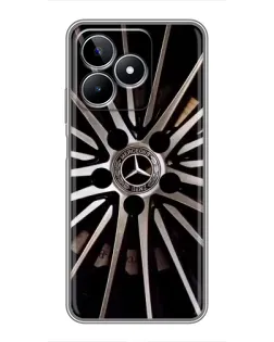 Чехол для Realme C53 с картинкой «Диск Mercedes»