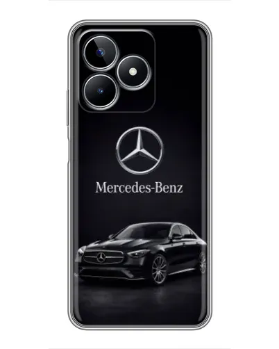 Чехол для Realme C53 с картинкой «Mercedes — решетка радиатора»