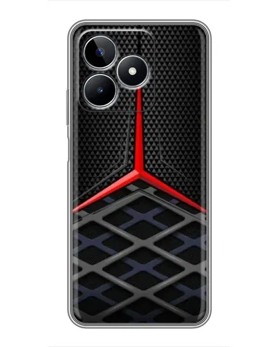 Чехол для Realme C53 с картинкой «Mercedes Carbon Grid»