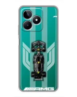 Чехол для Realme C53 с картинкой «Mercedes AMG Petronas»