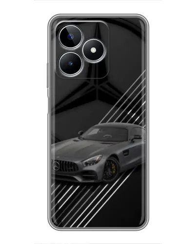 Чехол для Realme C53 с картинкой «Mercedes AMG — графика»