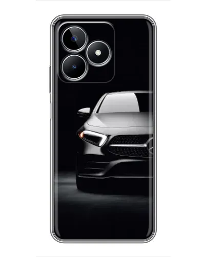 Чехол для Realme C53 с картинкой «Свет фар Mercedes»