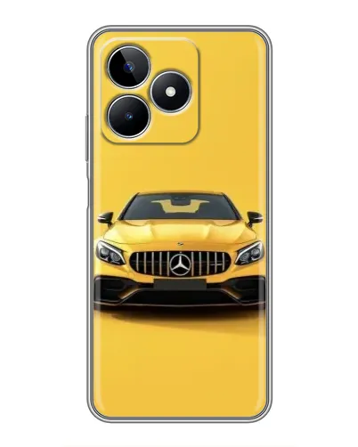 Чехол для Realme C53 с картинкой «Желтый Mercedes GT»