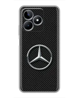 Чехол для Realme C53 с картинкой «Карбоновый Mercedes стиль»
