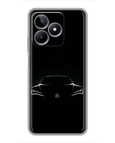 Чехол для Realme C53 с картинкой «Mercedes — силуэт авто» Чехол для Realme C53 с картинкой «Mercedes — силуэт авто»