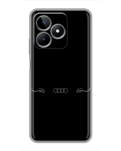 Чехол для Realme C53 с картинкой «Audi — световой подпись»