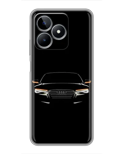 Чехол для Realme C53 с картинкой «Audi — ночной контур»