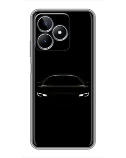 Чехол для Realme C53 с картинкой «Взгляд Audi в темноте»