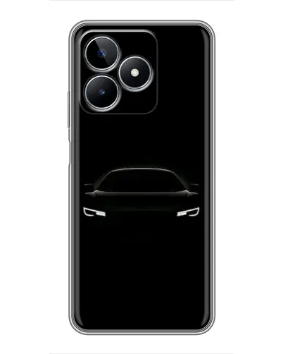 Чехол для Realme C53 с картинкой «Взгляд Audi в темноте»