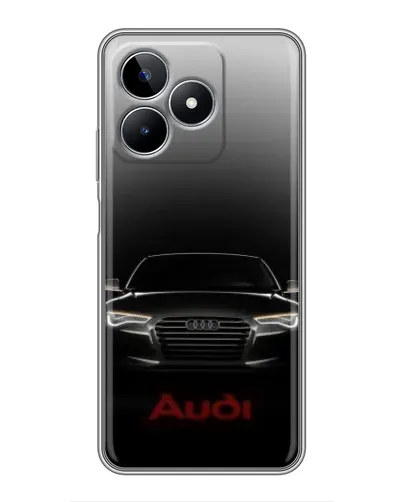 Чехол для Realme C53 с картинкой «Audi — градиентный контур»