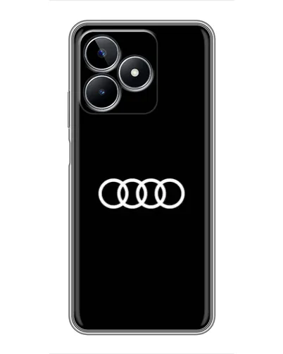 Чехол для Realme C53 с картинкой «Audi White Logo»