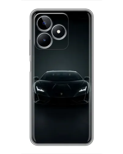 Чехол для Realme C53 с картинкой «Черный Lamborghini Aventador» Чехол для Realme C53 с картинкой «Черный Lamborghini Aventador»