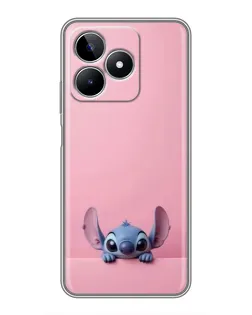 Чехол для Realme C53 с картинкой «Stitch выглядывает» Чехол для Realme C53 с картинкой «Stitch выглядывает»