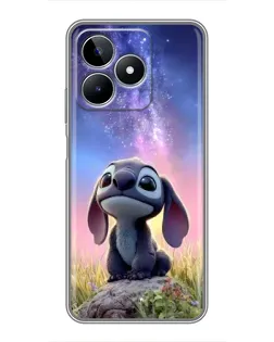 Чехол для Realme C53 с картинкой «Стич на рассвете» Чехол для Realme C53 с картинкой «Стич на рассвете»