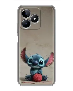 Чехол для Realme C53 с картинкой «Стич на коричневом фоне» Чехол для Realme C53 с картинкой «Стич на коричневом фоне»