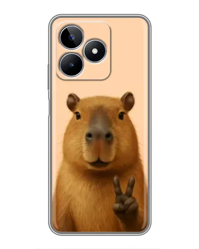 Чехол для Realme C53 с картинкой «Капибара виктория» Чехол для Realme C53 с картинкой «Капибара виктория»