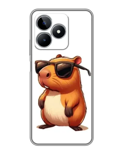 Чехол для Realme C53 с картинкой «Капибара в очках» Чехол для Realme C53 с картинкой «Капибара в очках»