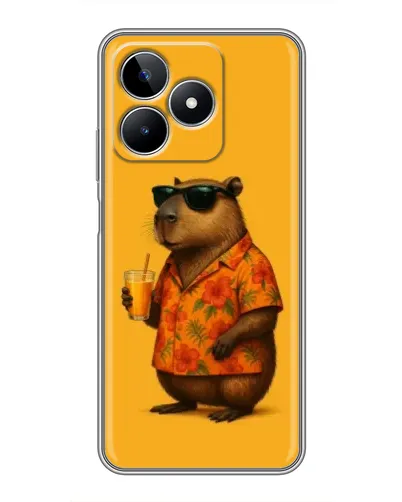 Чехол для Realme C53 с картинкой «Капибара на отдыхе» Чехол для Realme C53 с картинкой «Капибара на отдыхе»