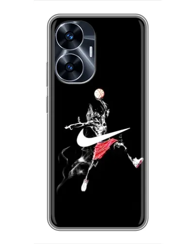 Чехол для Realme C55 с картинкой «Jordan Jumpman»