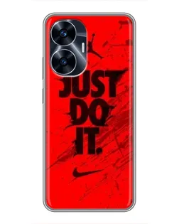 Чехол для Realme C55 с картинкой «Nike Just Do It»