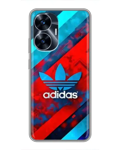 Чехол для Realme C55 с картинкой «Абстракция Adidas»