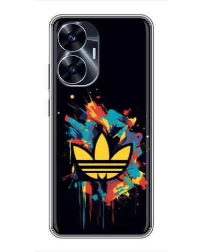 Чехол для Realme C55 с картинкой «Adidas Splash»