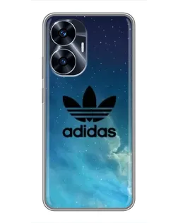 Чехол для Realme C55 с картинкой «Adidas Stone Logo»