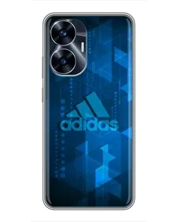 Чехол для Realme C55 с картинкой «Adidas Sport Art»